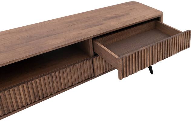 Goossens tv meubel seppe donker bruin eiken - 8204765-06
