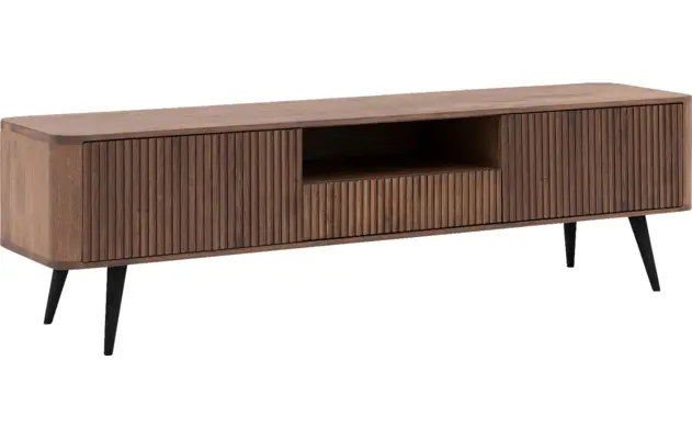 Goossens tv meubel seppe donker bruin eiken - 8204768-02