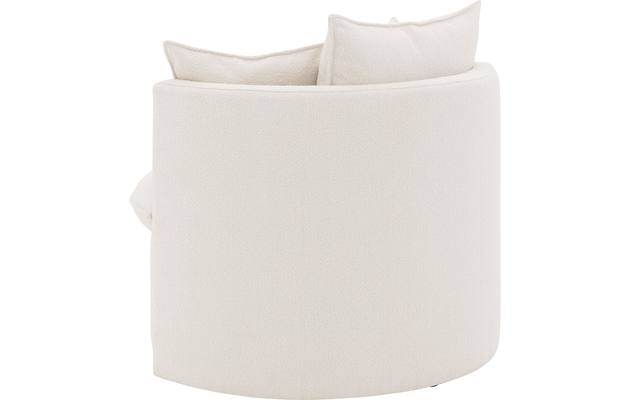 Goossens fauteuil bonne wit stof - 8205027-B-04