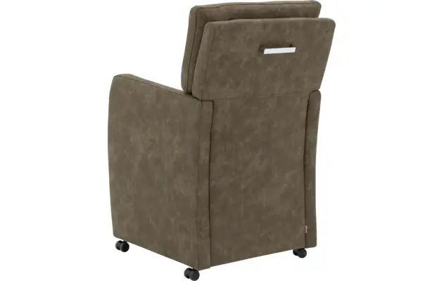 Goossens eetkamerstoel leen groen microvezel - 8205430-03