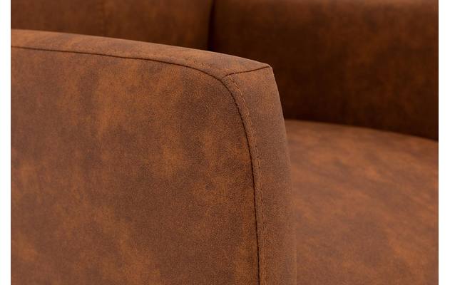 Goossens eetkamerstoel alex bruin microvezel - 8205433-06