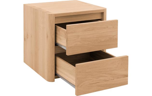 Goossens nachtkastje bibi blank eiken - 8205750-03-A