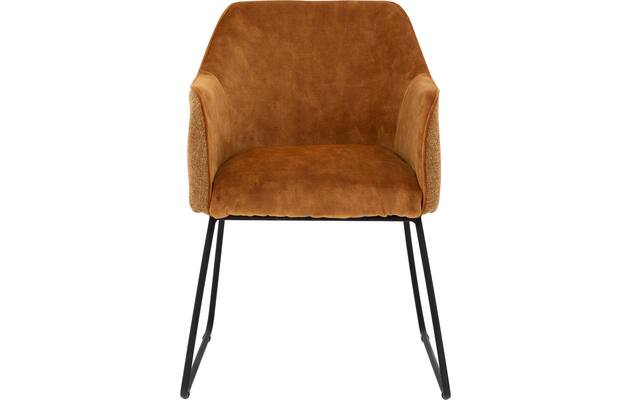 Goossens eetkamerstoel lisbet goud stof - 8210040-03