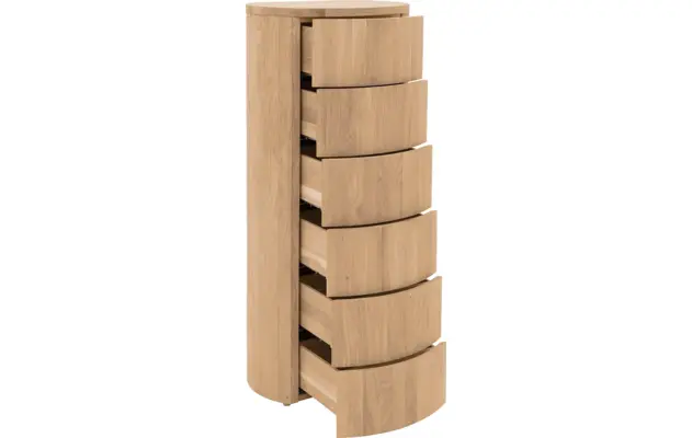 Goossens excellent ladekast denzo wit eiken - 8210118-03