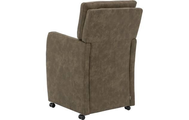 Goossens eetkamerstoel leen groen microvezel - 8210228-04