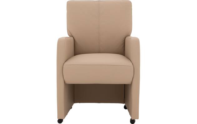 Goossens eetkamerstoel leen wit leer - 8210234-01