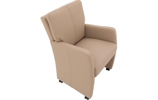 Goossens eetkamerstoel leen wit leer - 8210234-03