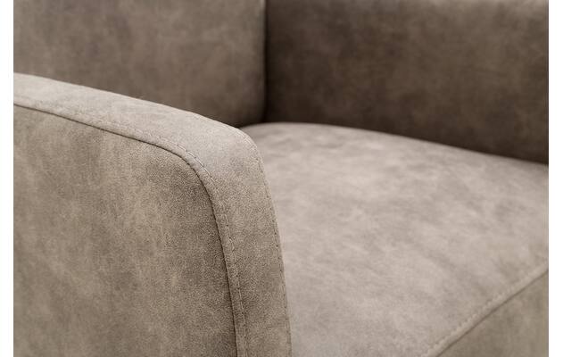 Goossens eetkamerstoel leen bruin microvezel - 8210238-06