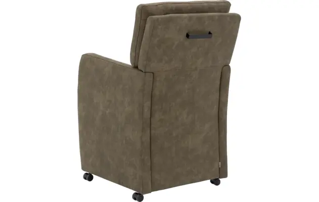 Goossens eetkamerstoel leen groen microvezel - 8210239-04