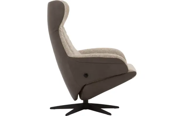 Goossens excellent relaxstoel avec grijs leer - 8210273-03