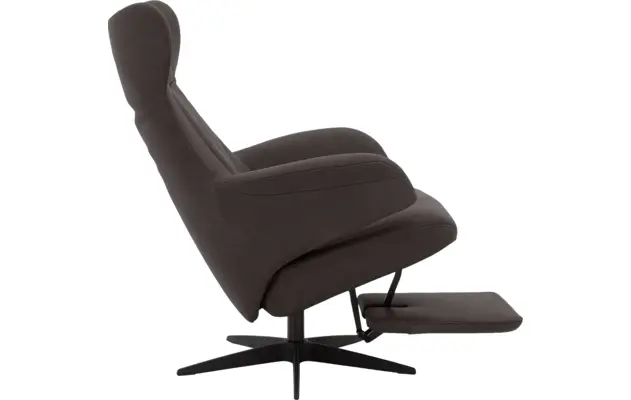 Goossens excellent relaxstoel avec grijs leer - 8210286-05