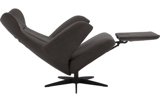 Goossens excellent relaxstoel avec grijs leer - 8210286-06
