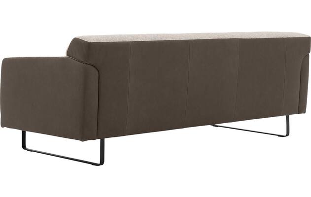 Goossens excellent zitbank montreal grijs leer - 8210353-05