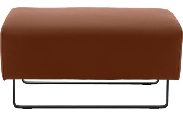 Goossens voetenbank montreal bruin leer - 8210391-01