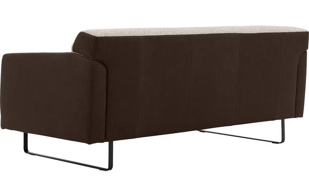 Goossens excellent zitbank montreal bruin leer - 8210400-05