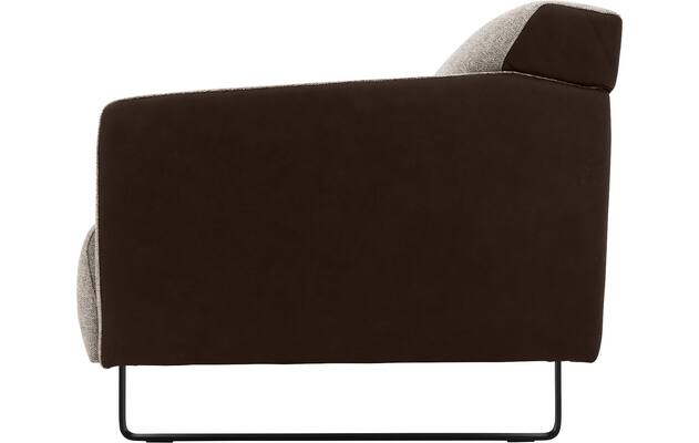 Goossens excellent zitbank montreal bruin leer - 8210400-06