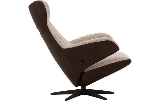 Goossens excellent relaxstoel avec bruin leer - 8210411-05