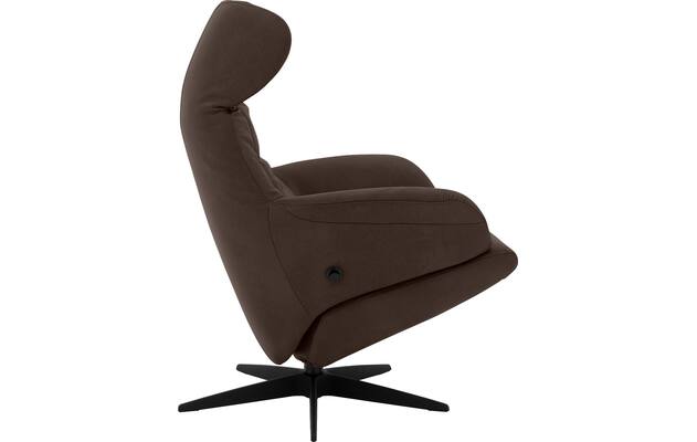 Goossens excellent relaxstoel avec bruin leer - 8210417-05