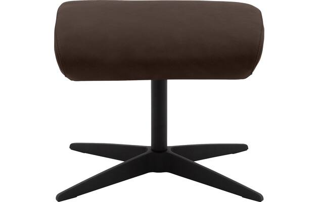 Goossens voetenbank avec bruin leer - 8210420-02