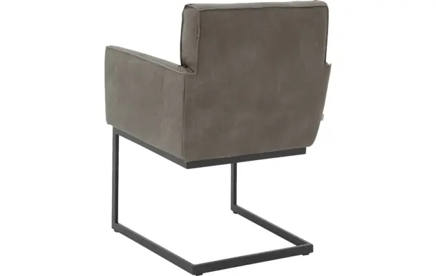 Goossens excellent eetkamerstoel tom grijs leer - 8210515-02