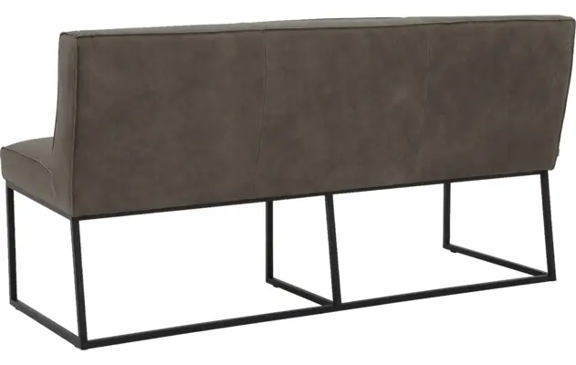 Goossens excellent eetbank tom grijs leer - 8210537-03