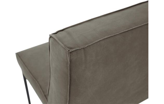 Goossens excellent eetbank tom grijs leer - 8210537-05