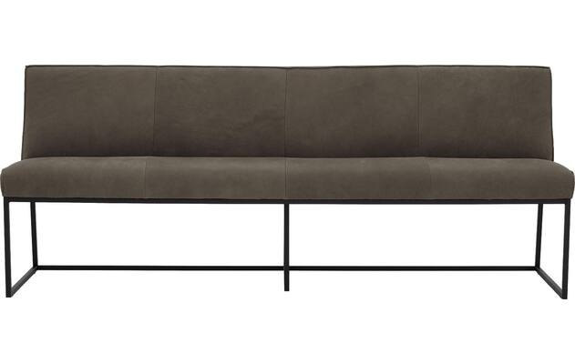 Goossens excellent eetbank tom grijs leer - 8210557-01