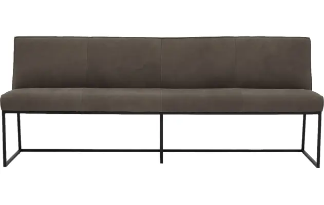 Goossens excellent eetbank tom grijs leer - 8210557-01