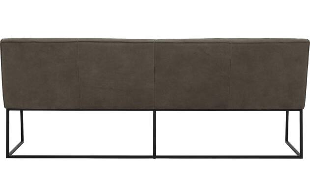 Goossens excellent eetbank tom grijs leer - 8210557-03