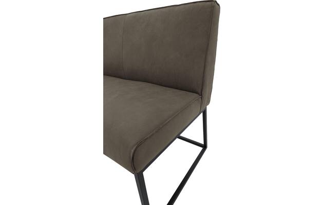 Goossens excellent eetbank tom grijs leer - 8210557-05