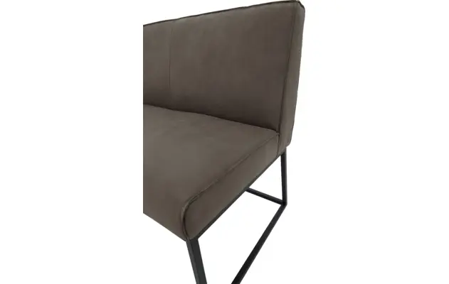 Goossens excellent eetbank tom grijs leer - 8210557-05