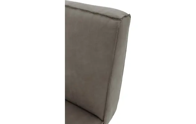 Goossens excellent eetbank tom grijs leer - 8210557-06