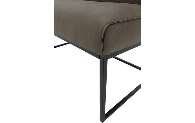 Goossens excellent eetbank tom grijs leer - 8210557-07