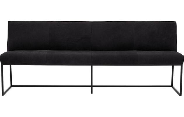 Goossens excellent eetbank tom zwart leer - 8210564-01