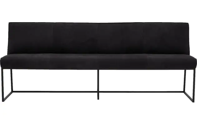 Goossens excellent eetbank tom zwart leer - 8210564-01