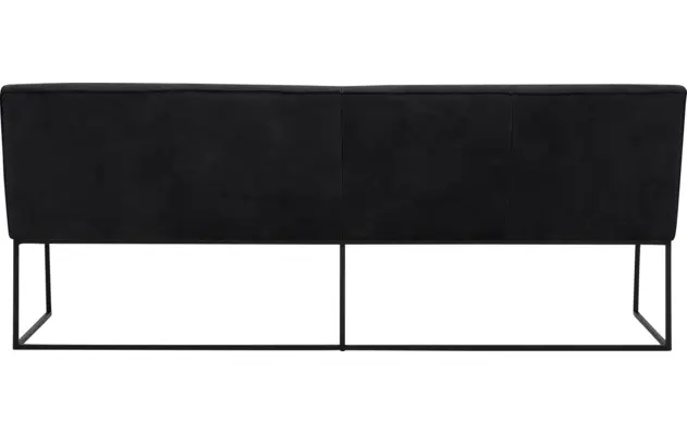 Goossens excellent eetbank tom zwart leer - 8210564-03