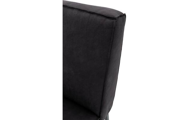 Goossens excellent eetbank tom zwart leer - 8210564-06