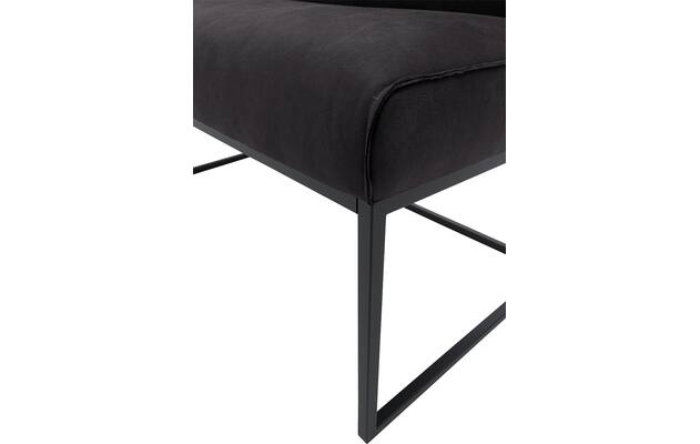 Goossens excellent eetbank tom zwart leer - 8210564-07