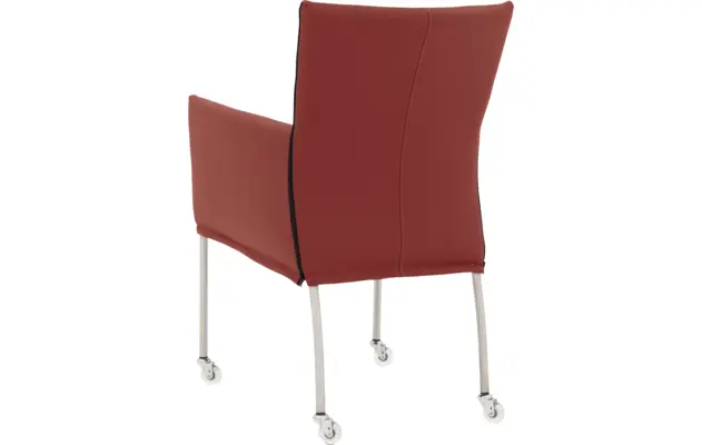 Goossens eetkamerstoel funk rood leer - 8210587-02