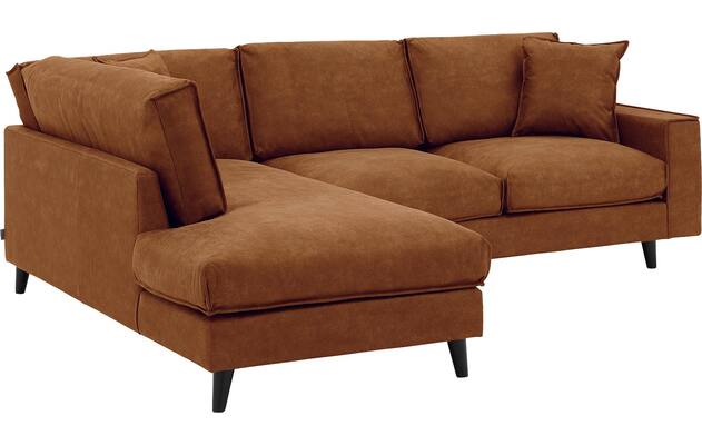 Goossens hoeksalon jonas bruin micro leer - 8210609-03