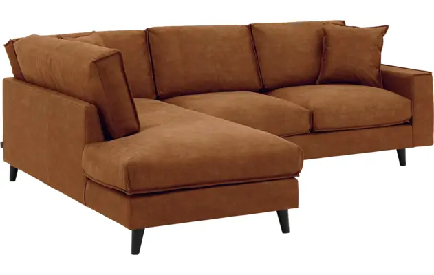Goossens hoeksalon jonas bruin micro leer - 8210609-03