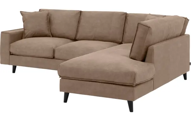 Goossens hoeksalon jonas bruin micro leer - 8210611-03-gespiegeld