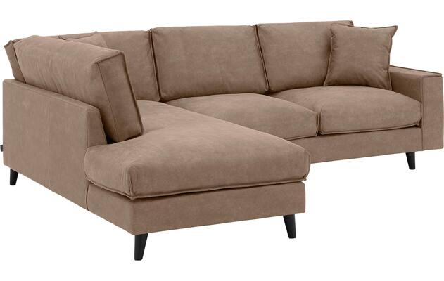 Goossens hoeksalon jonas bruin micro leer - 8210611-03