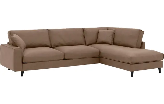 Goossens hoeksalon jonas bruin micro leer - 8210615-02-gespiegeld