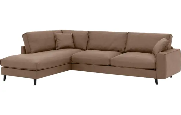 Goossens hoeksalon jonas bruin micro leer - 8210615-02
