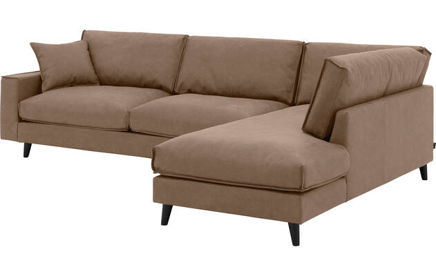 Goossens hoeksalon jonas bruin micro leer - 8210615-03-gespiegeld