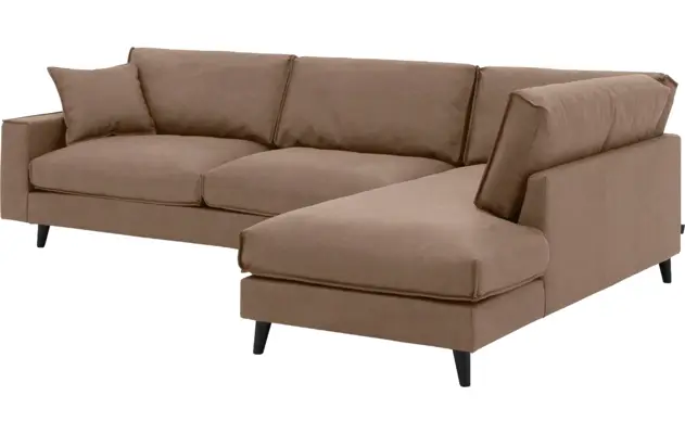 Goossens hoeksalon jonas bruin micro leer - 8210615-03-gespiegeld