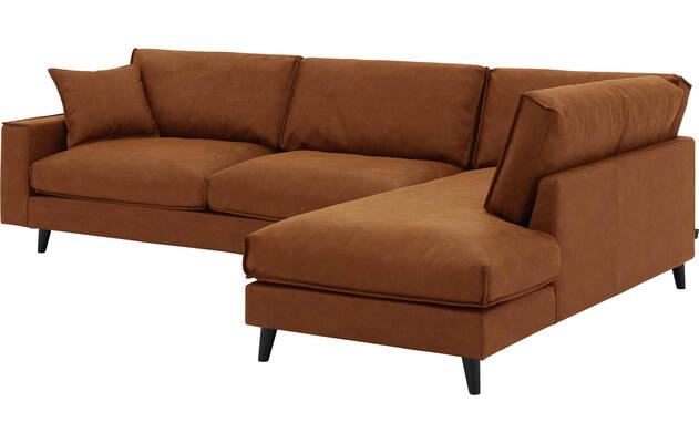 Goossens hoeksalon jonas bruin micro leer - 8210616-03-gespiegeld