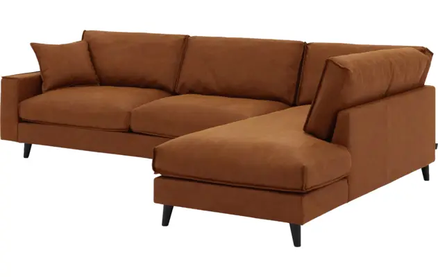 Goossens hoeksalon jonas bruin micro leer - 8210616-03-gespiegeld