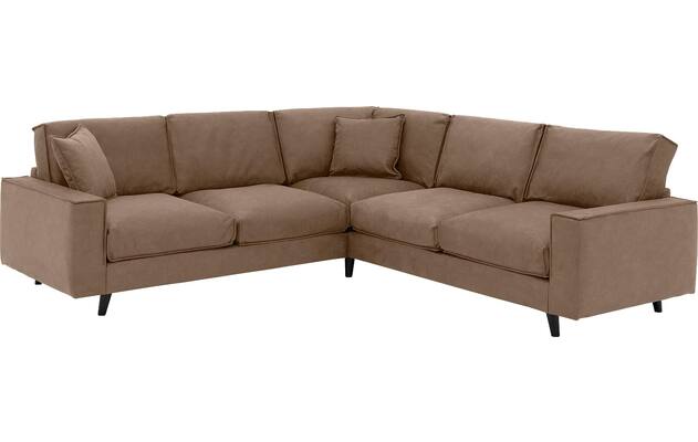Goossens hoeksalon jonas bruin micro leer - 8210621-02